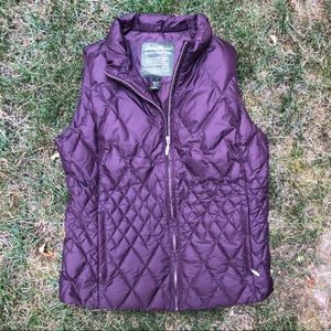 ✨SALE Eddie Bauer Premium Goose Down Vest, Plum